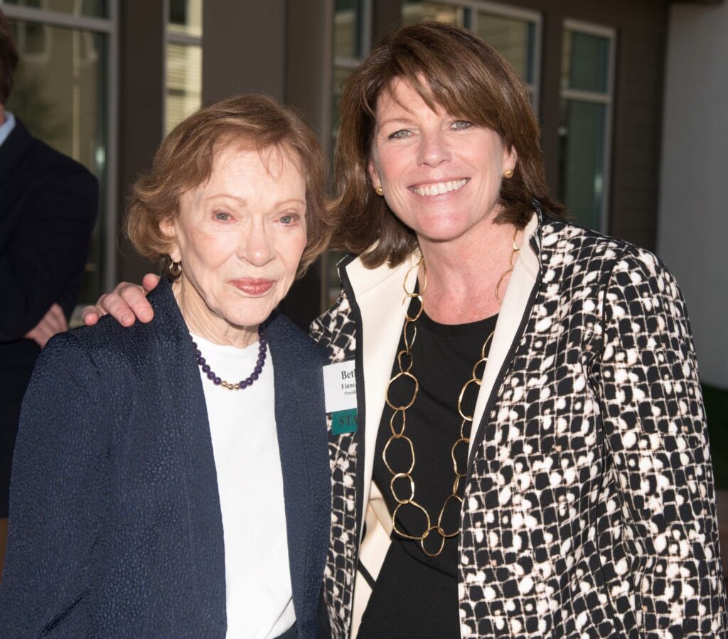 Rosalynn Carter and Beth Finnerty