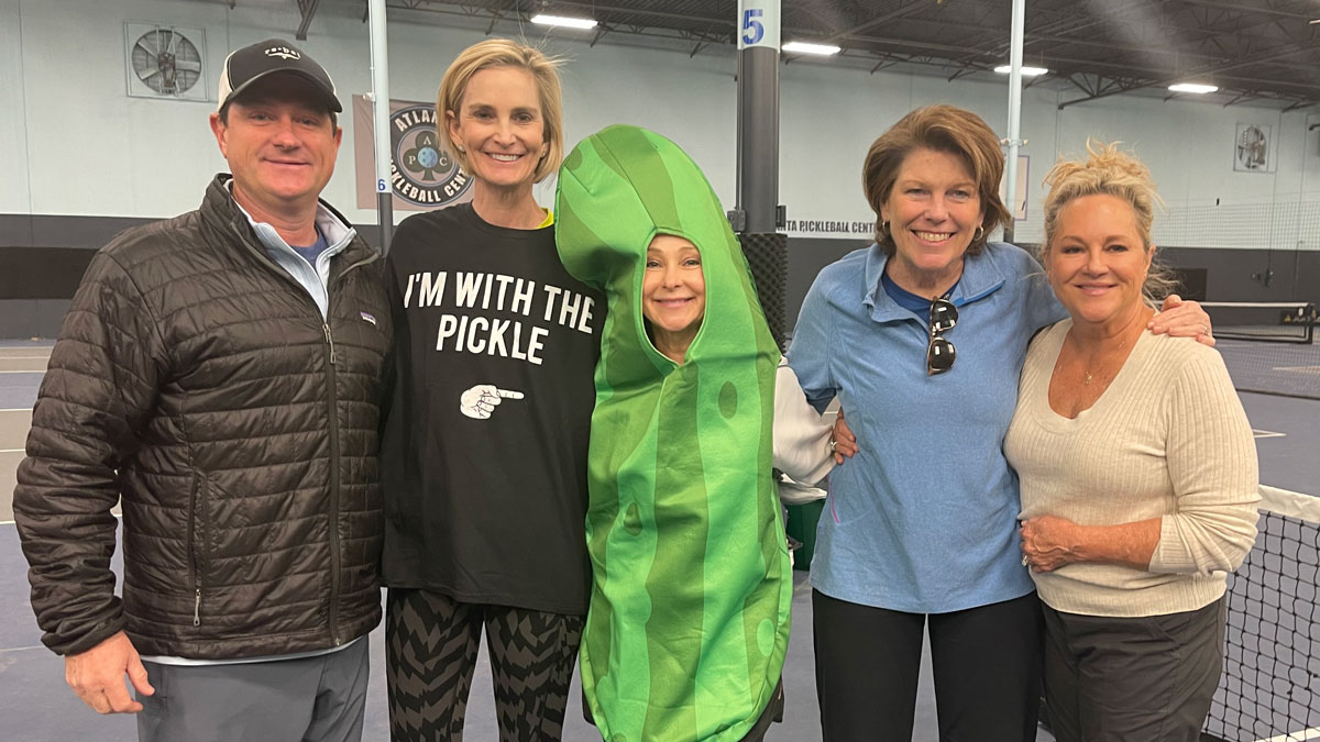 Event organizers alongside Skyland Trail President and CEO Beth Finnerty